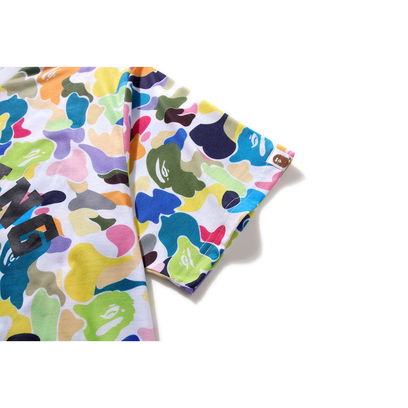 Bape Bearbrick T-Shirt Cartoon Printed Color T-Shirt Casual Loose Men And Women Same Style product image 6, provided for