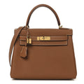 Togo Kelly Retourne 28 Gold product image 1, provided for visual reference and product detail review