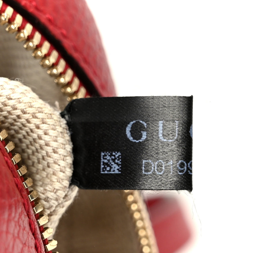 Dollar Calfskin Bi-Color Small Soho Disco Bag New Rosette Hibiscus Red product image 8, provided for visual reference and