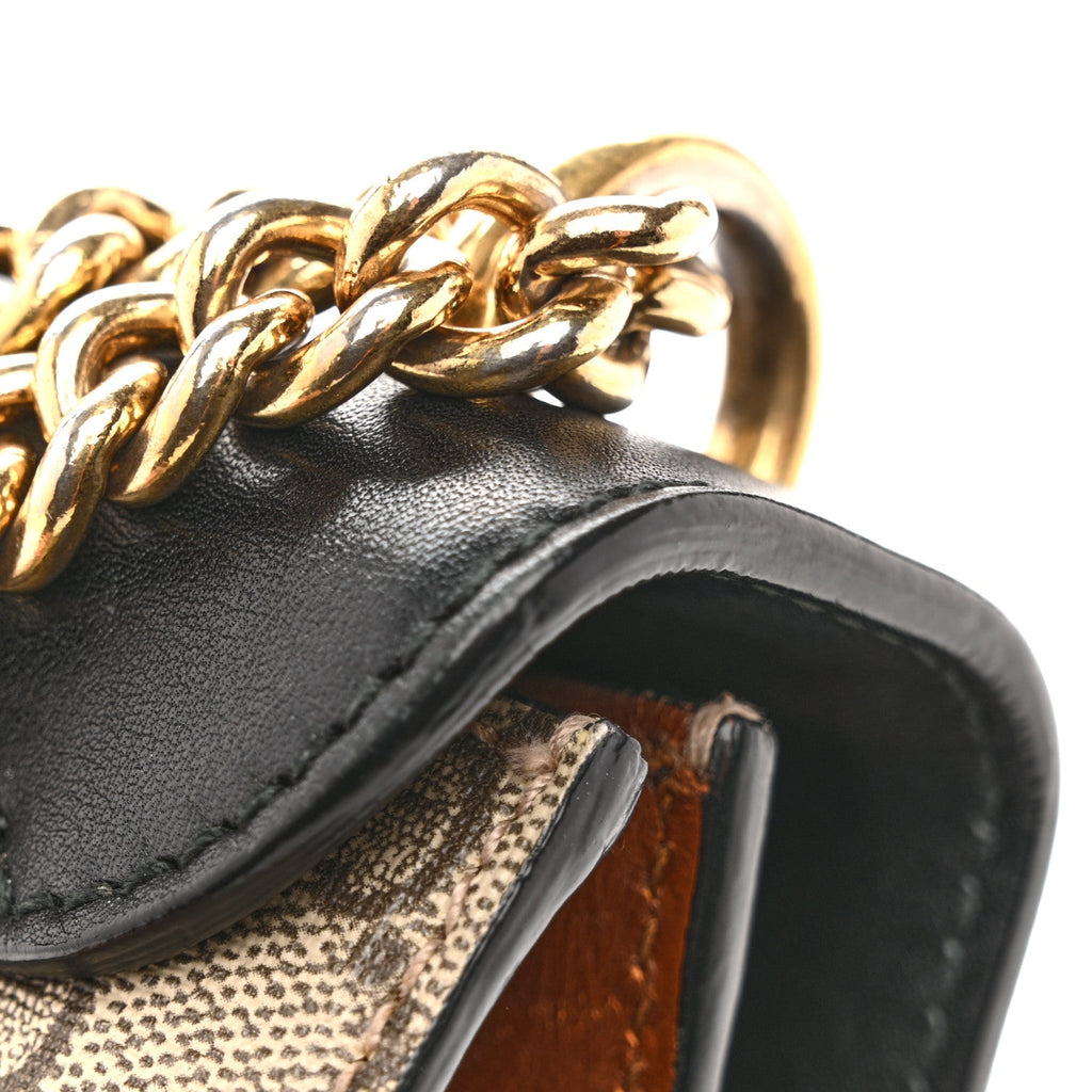 GG Supreme Monogram Calfskin Small Padlock Shoulder Bag Beige Black Cuir product image 11, provided for visual reference and