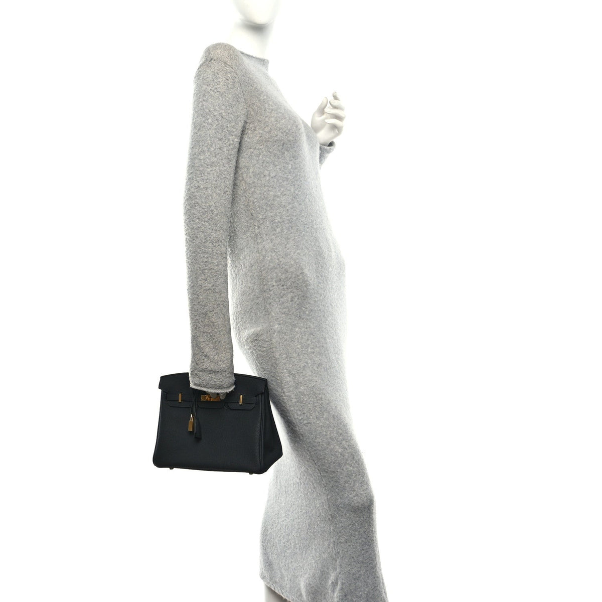 Togo Birkin 25 Black product image 2, provided for visual reference and product detail review