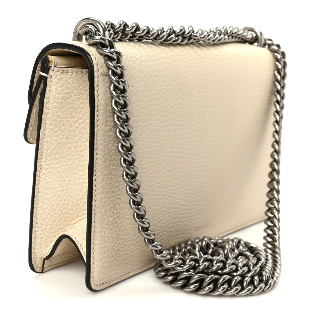 Dollar Calfskin Crystal Small Dionysus Shoulder Bag Mystic White product image 3, provided for visual reference and product