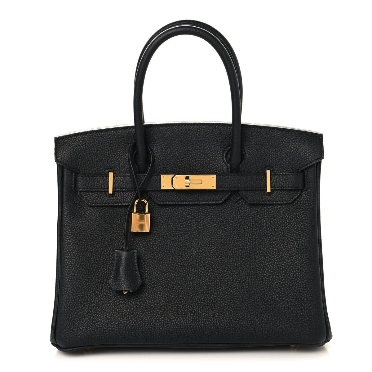 Togo Birkin 30 Black product image 1, provided for visual reference and product detail review