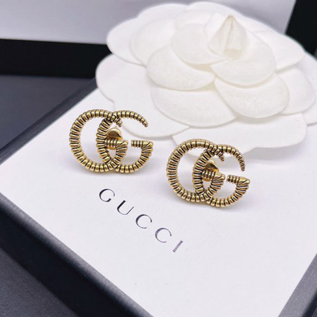 Gucci Double 18K Gold Earrings product image 1, provided for visual reference and product detail review