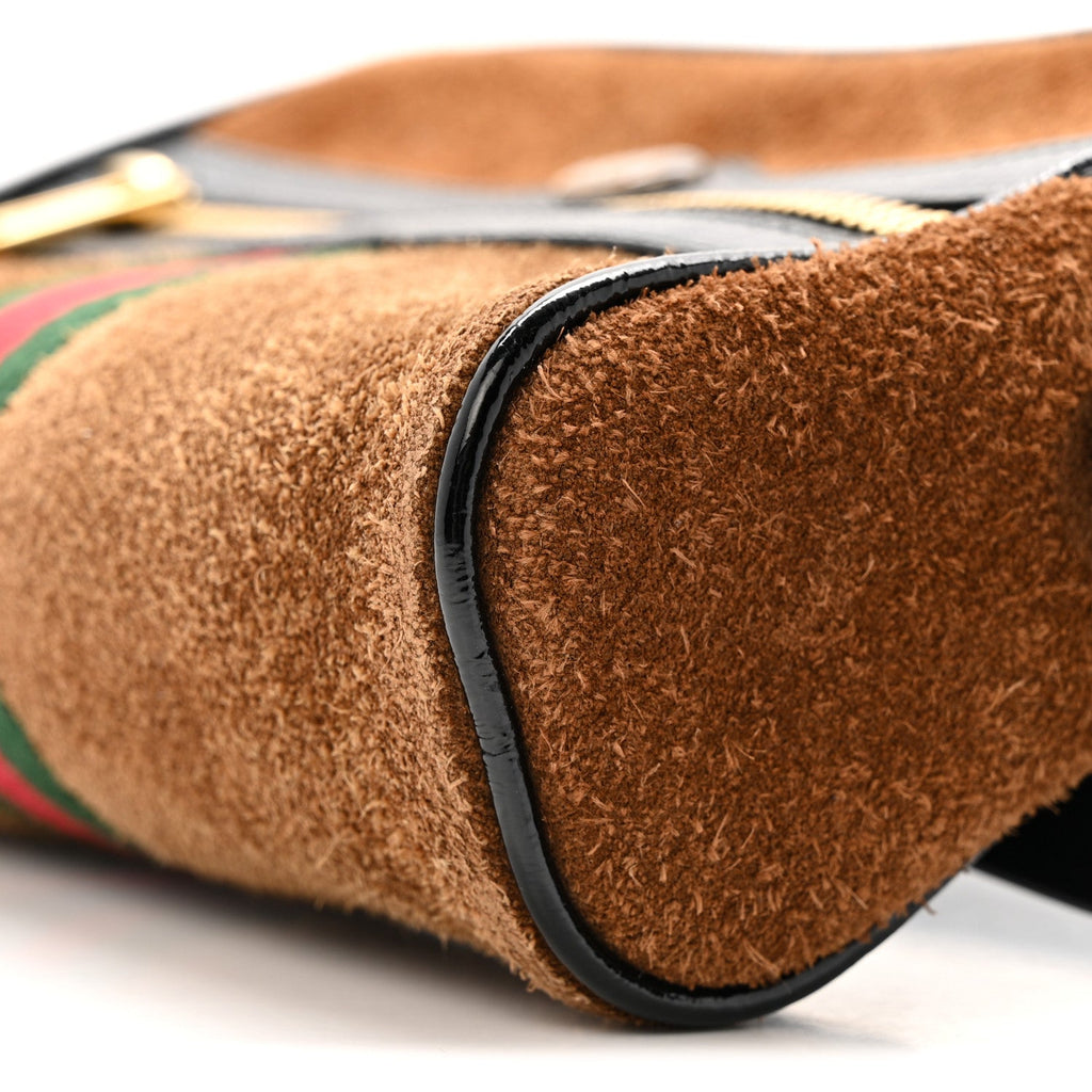Suede Small Ophidia Belt Bag 85 34 Brown product image 10, provided for visual reference and product detail review