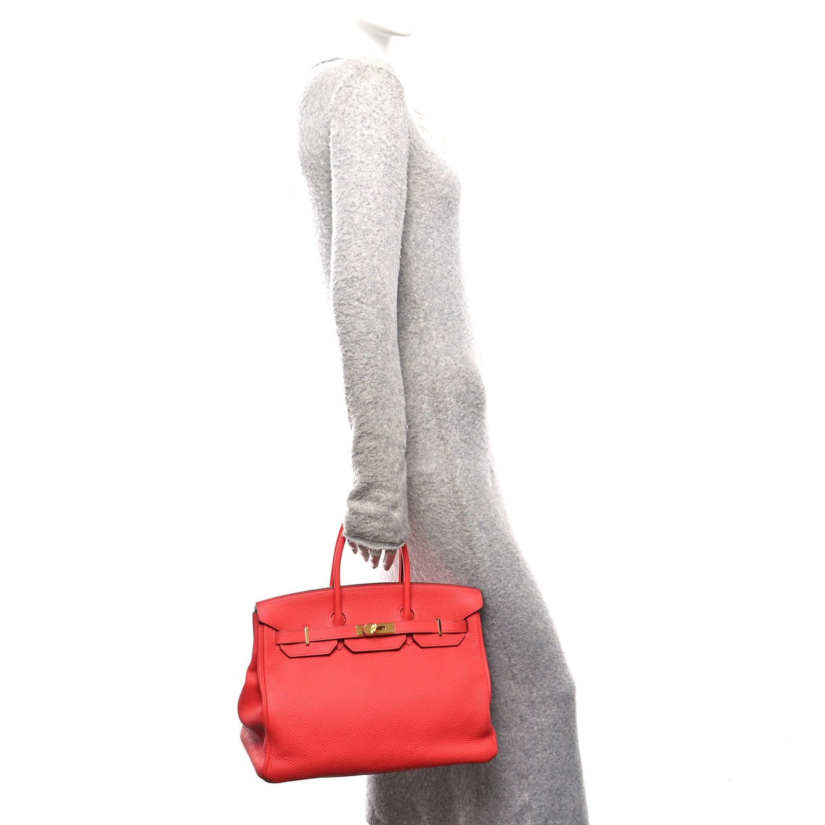 Togo BIRKIN 35 Rouge Pivoine product image 2, provided for visual reference and product detail review