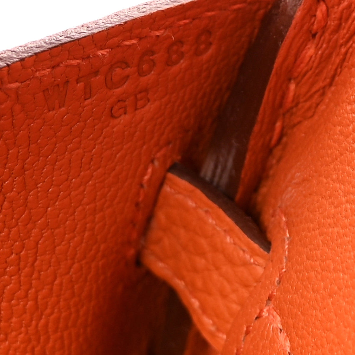 Togo Birkin 25 Orange product image 7, provided for visual reference and product detail review