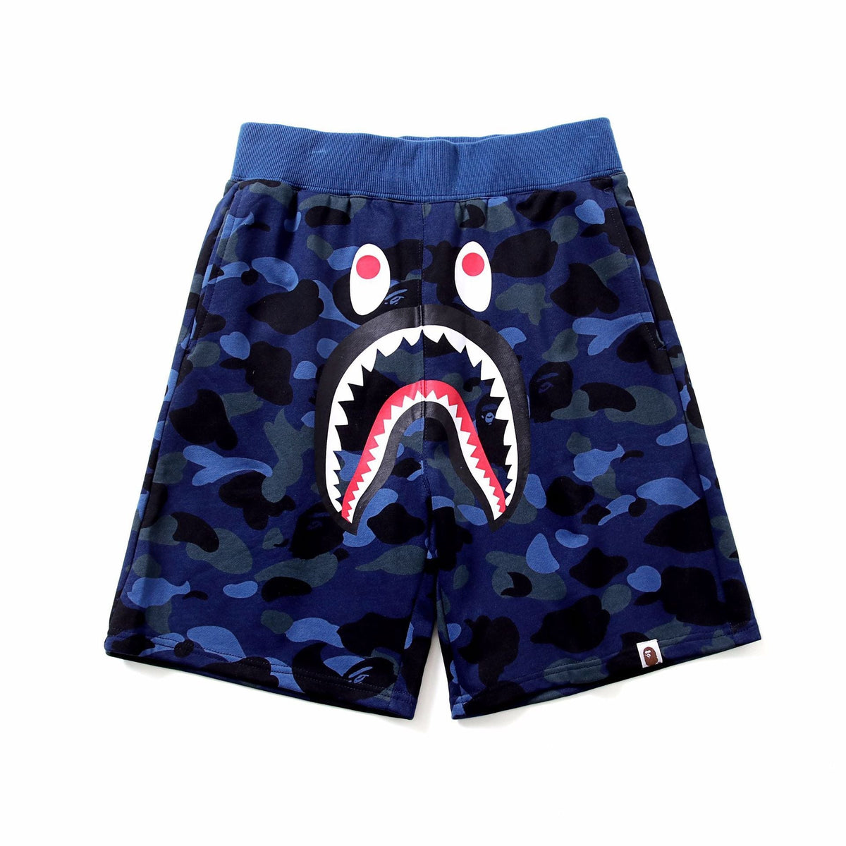 Bathing Ape Shorts Men Shark Head Camouflage Elastic Waist Fifth Pants Middle Pants Casual Shorts product image 4, provided