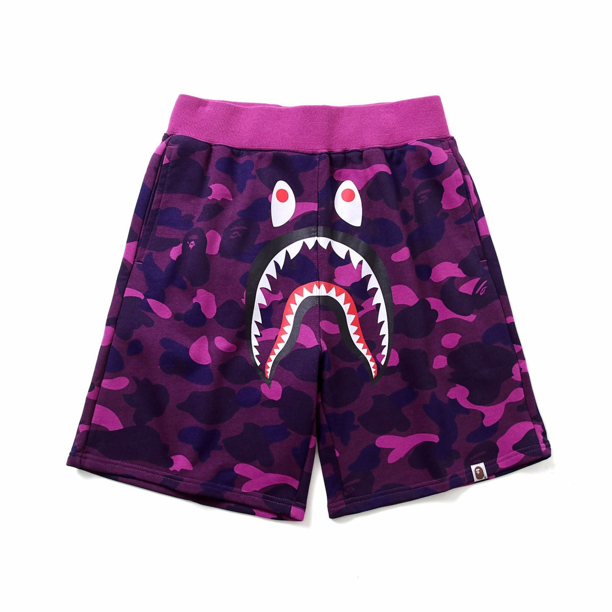 Bathing Ape Shorts Men Shark Head Camouflage Elastic Waist Fifth Pants Middle Pants Casual Shorts product image 3, provided