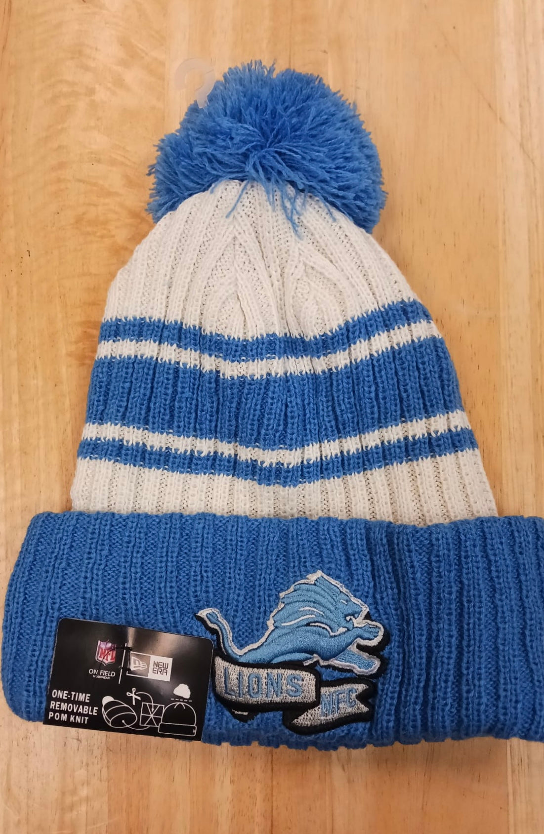 Detroit Lions NFL New Era winter knit Hat with Pom product image 1