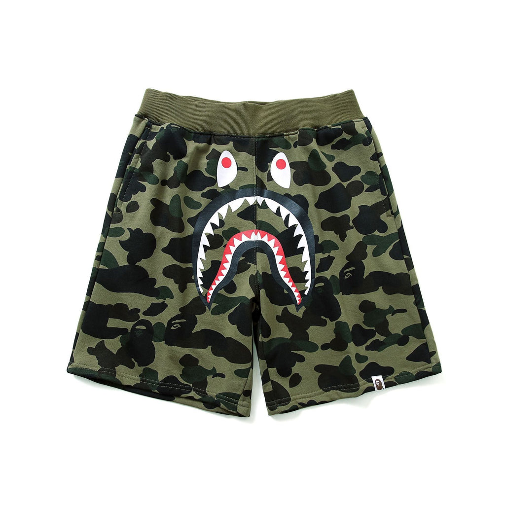 Bathing Ape Shorts Men Shark Head Camouflage Elastic Waist Fifth Pants Middle Pants Casual Shorts product image 6, provided