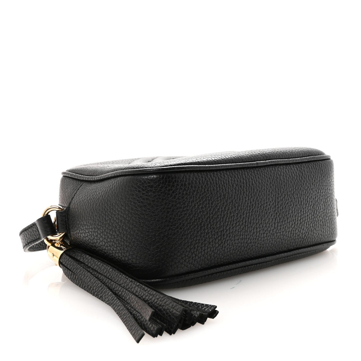 Pebbled Calfskin Small Soho Disco Bag Black product image 4, provided for visual reference and product detail review
