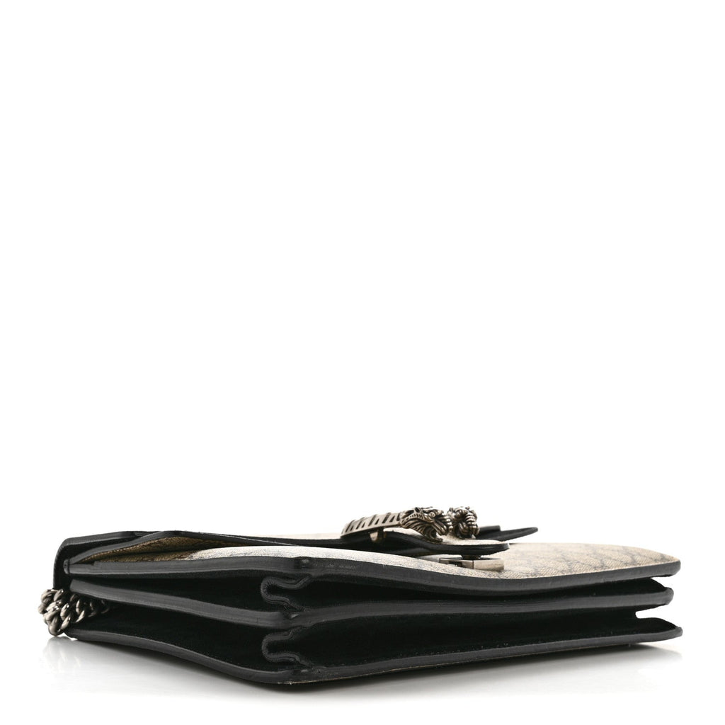 GG Supreme Monogram Medium Dionysus Shoulder Bag Black product image 4, provided for visual reference and product detail