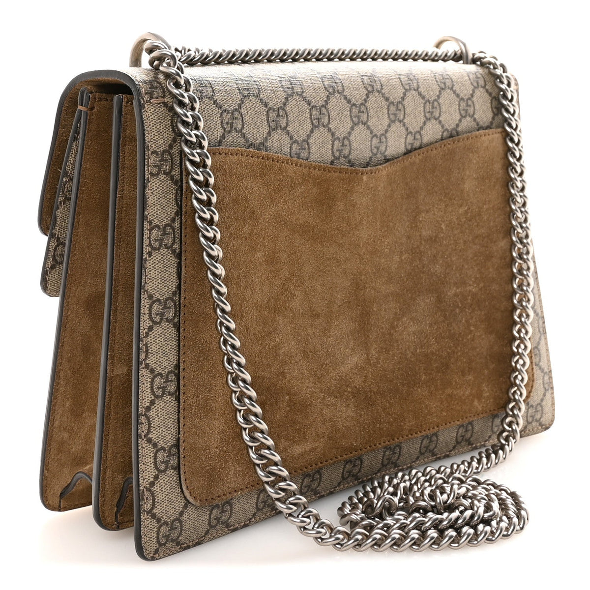 GG Supreme Monogram Medium Dionysus Shoulder Bag Taupe product image 3, provided for visual reference and product detail