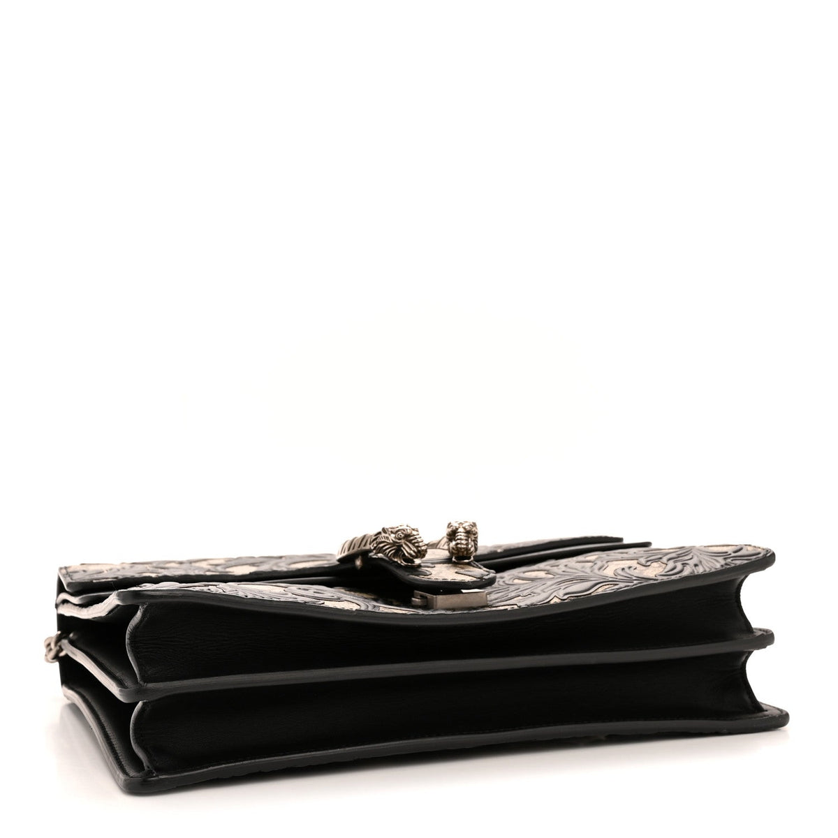 GG Supreme Monogram Arabesque Medium Dionysus Shoulder Bag Black product image 4, provided for visual reference and product