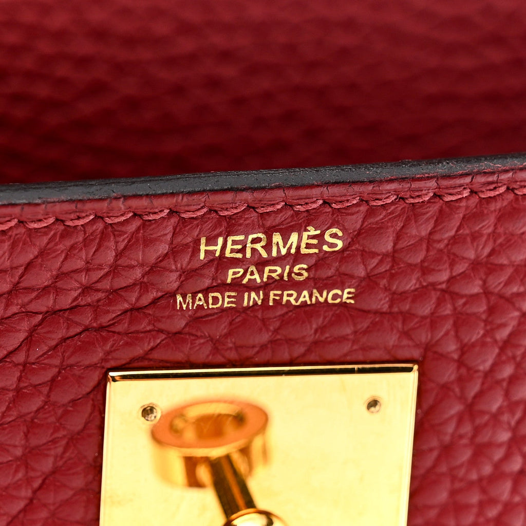 Taurillon Clemence Kelly Retourne 28 Rouge Grenat product image 6, provided for visual reference and product detail review