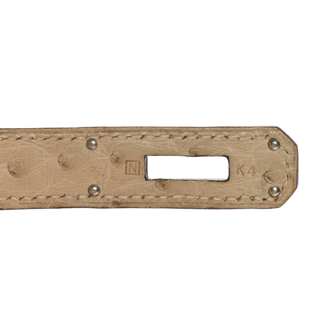 Ostrich Birkin 30 Parchemin product image 7, provided for visual reference and product detail review