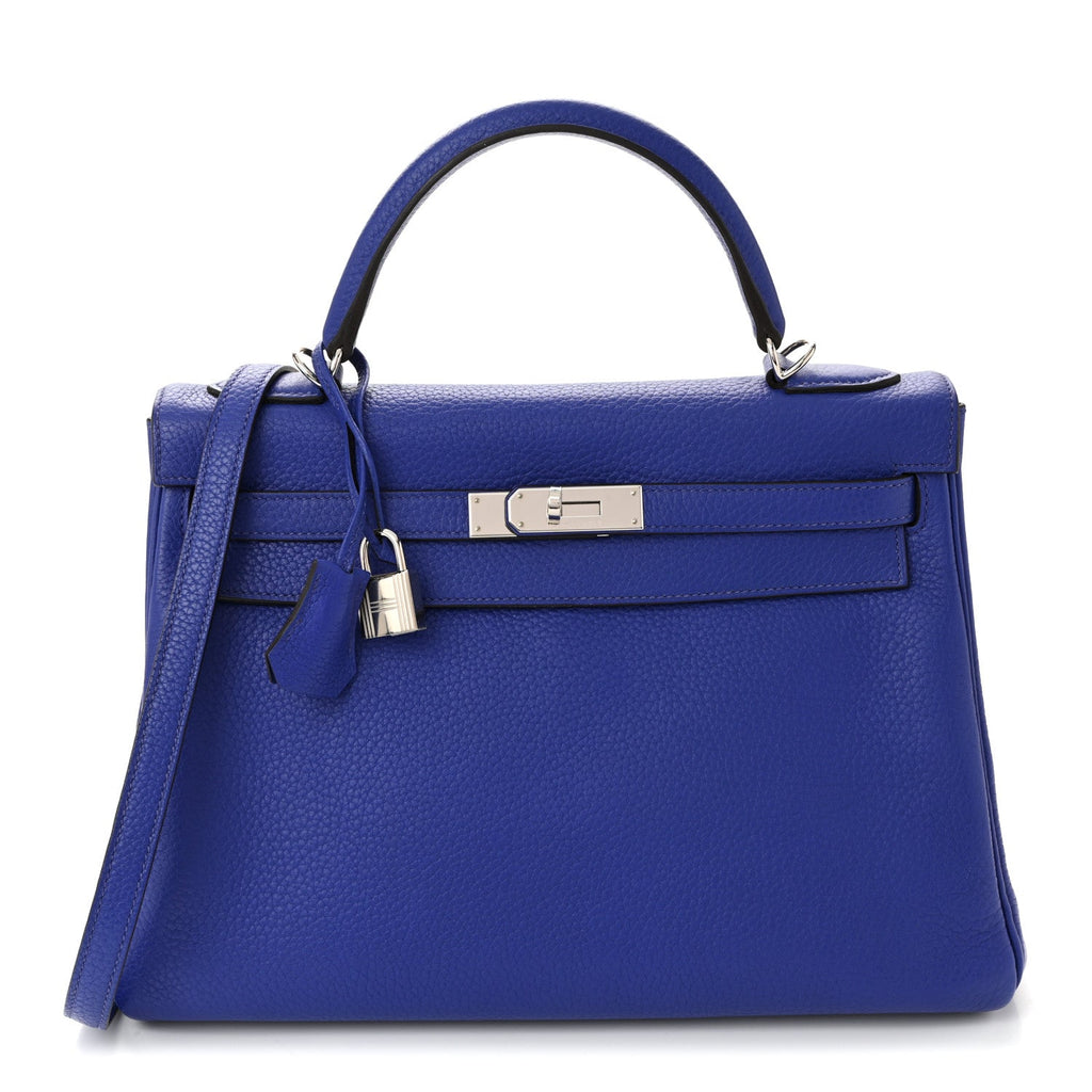Taurillon Clemence Kelly Retourne 32 Bleu Electrique product image 1, provided for visual reference and product detail review