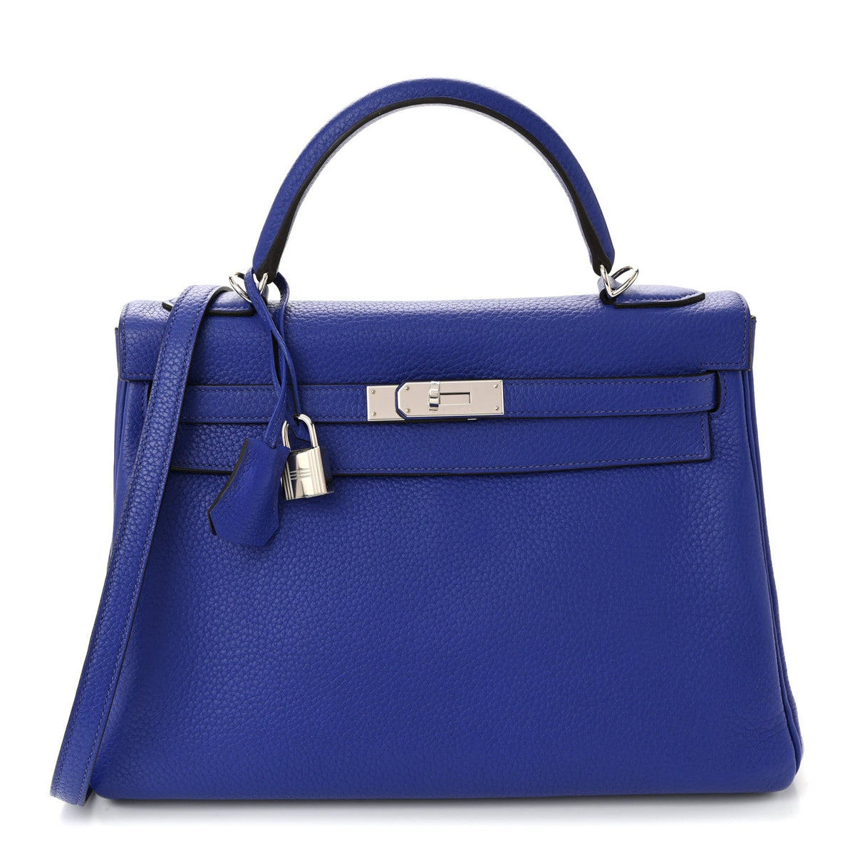 Taurillon Clemence Kelly Retourne 32 Bleu Electrique product image 1, provided for visual reference and product detail review