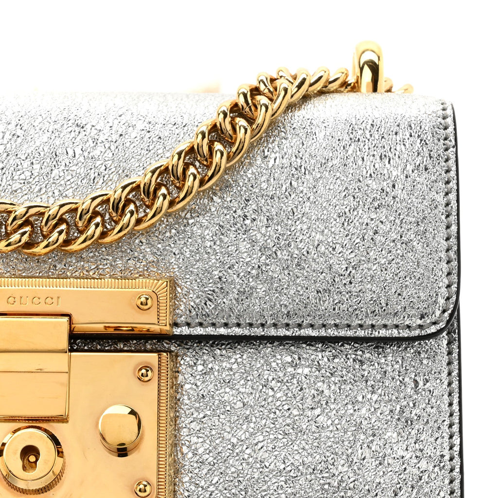 Galassia Small Padlock Shoulder Bag Argento product image 8, provided for visual reference and product detail review