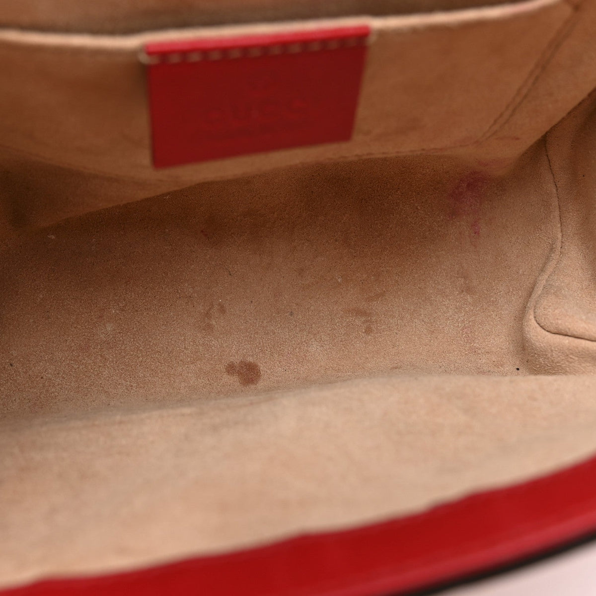 Guccissima Small Padlock Shoulder Bag Hibiscus Red product image 13, provided for visual reference and product detail review