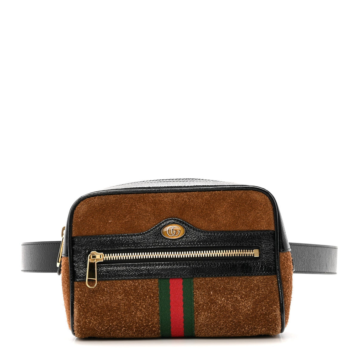Suede Small Ophidia Belt Bag 85 34 Brown product image 1, provided for visual reference and product detail review