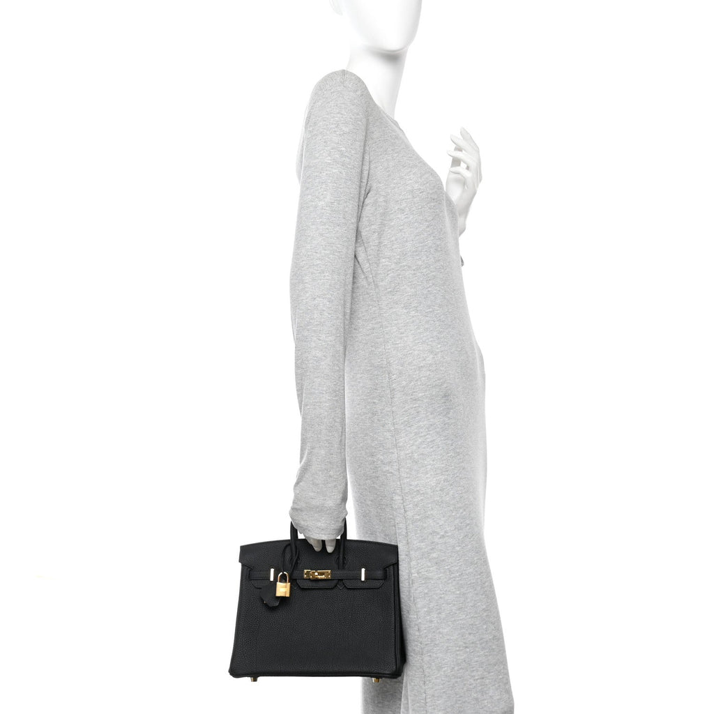 Togo Birkin 25 Black product image 2, provided for visual reference and product detail review