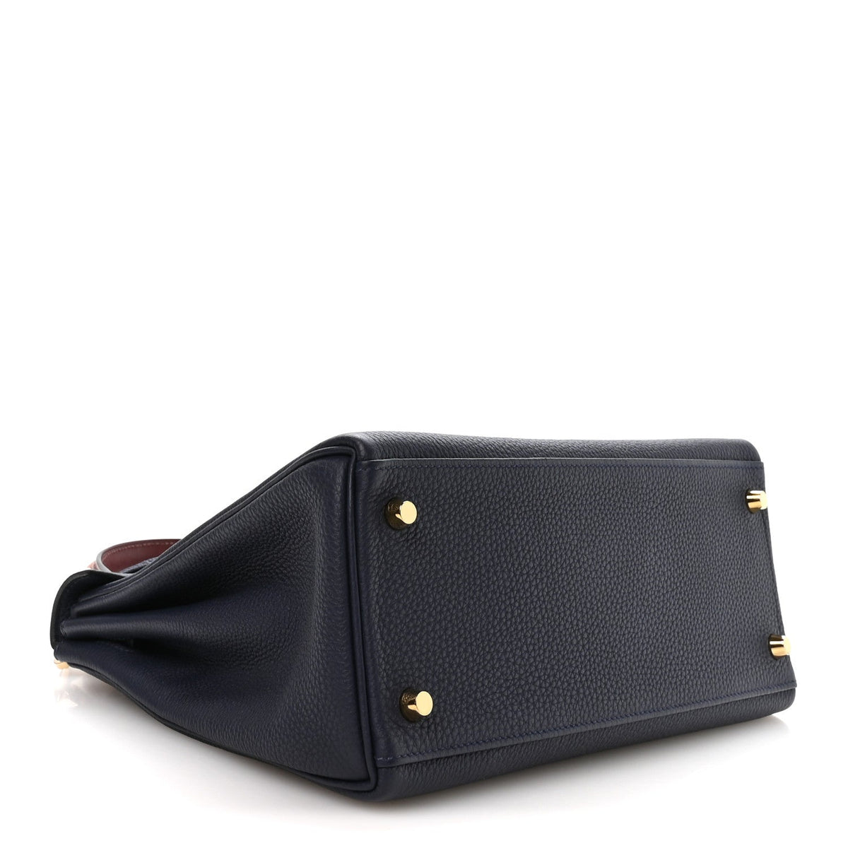 Togo Horseshoe Au Galop Kelly Retourne 28 Bleu Nuit Rouge H Fauve product image 4, provided for visual reference and product