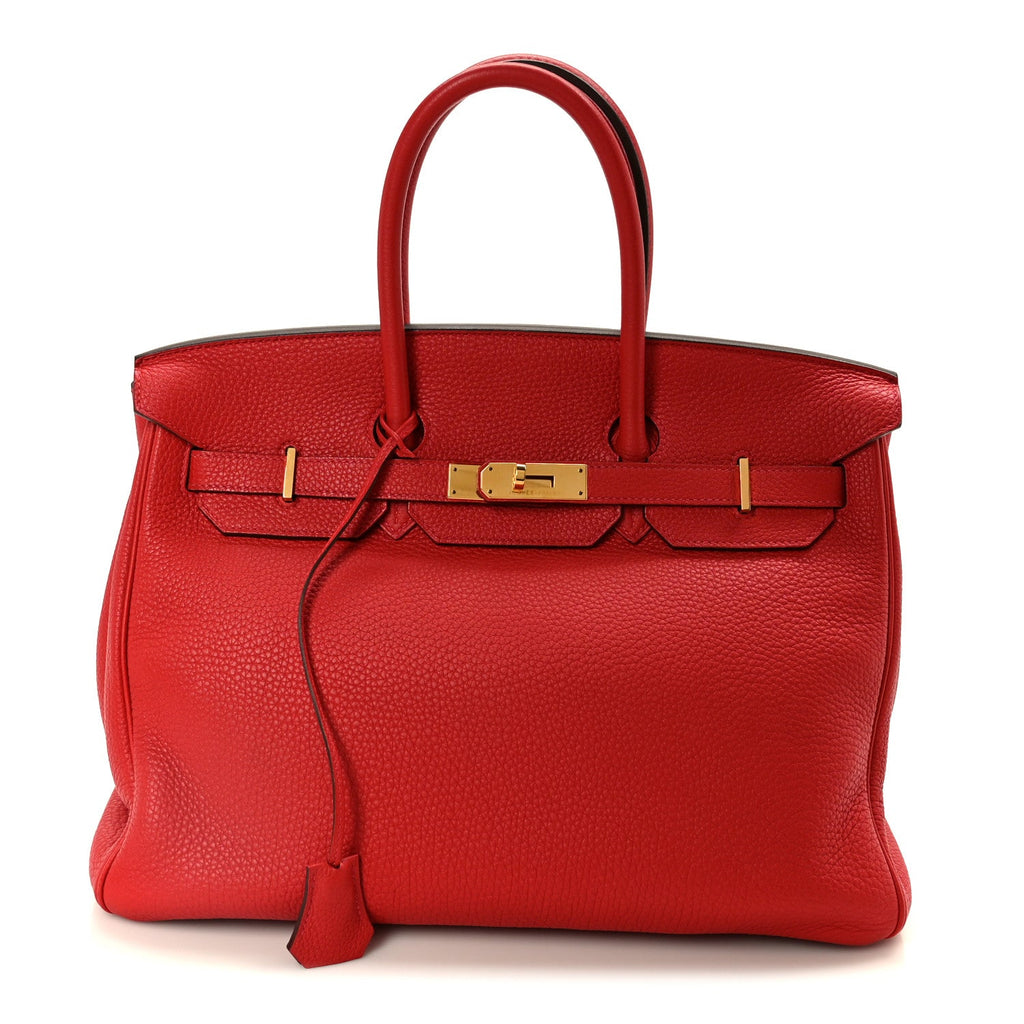 Togo BIRKIN 35 Geranium product image 1, provided for visual reference and product detail review