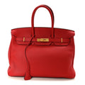 Togo BIRKIN 35 Geranium product image 1, provided for visual reference and product detail review
