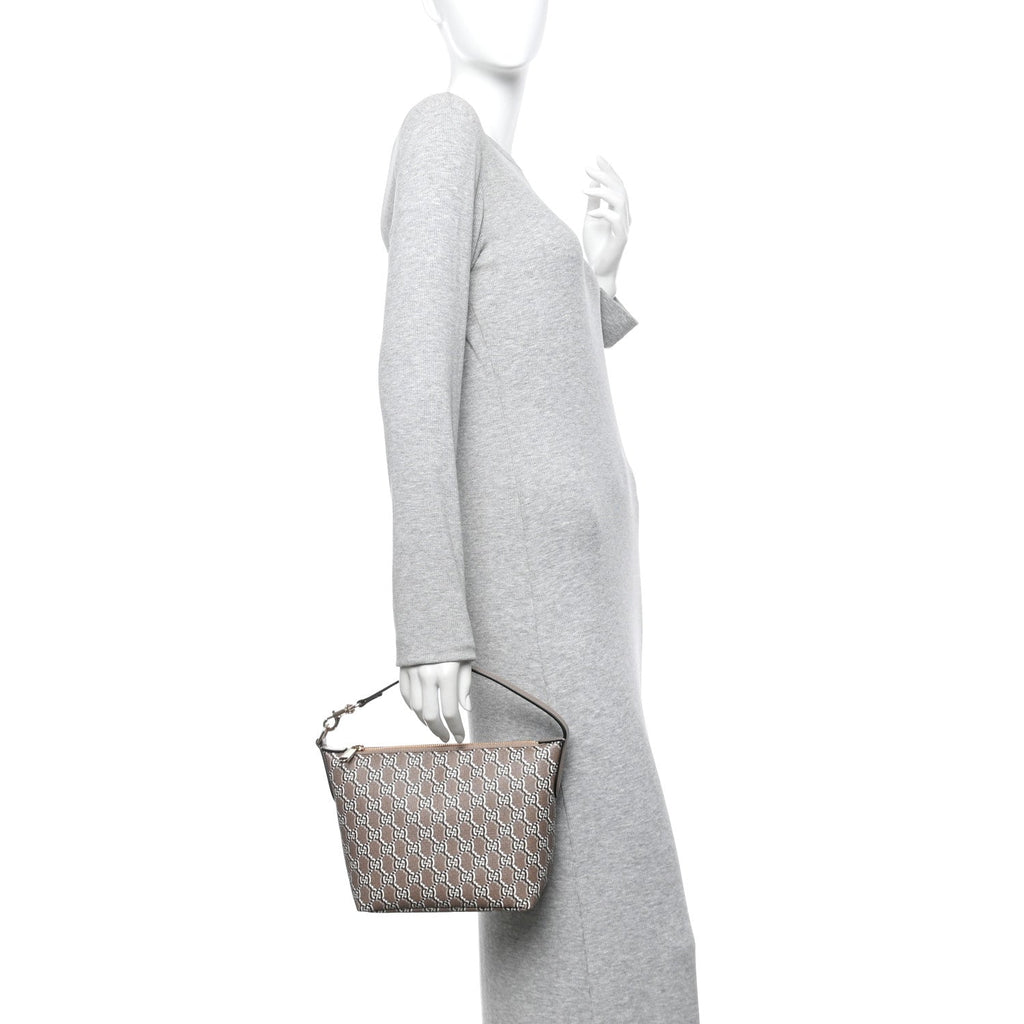 GG Shadow Monogram Super Mini Ophidia Shoulder Bag Taupe product image 2, provided for visual reference and product detail