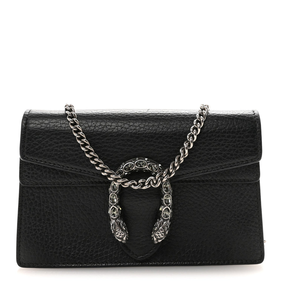 Calfskin Super Mini Dionysus Shoulder Bag Black product image 1, provided for visual reference and product detail review