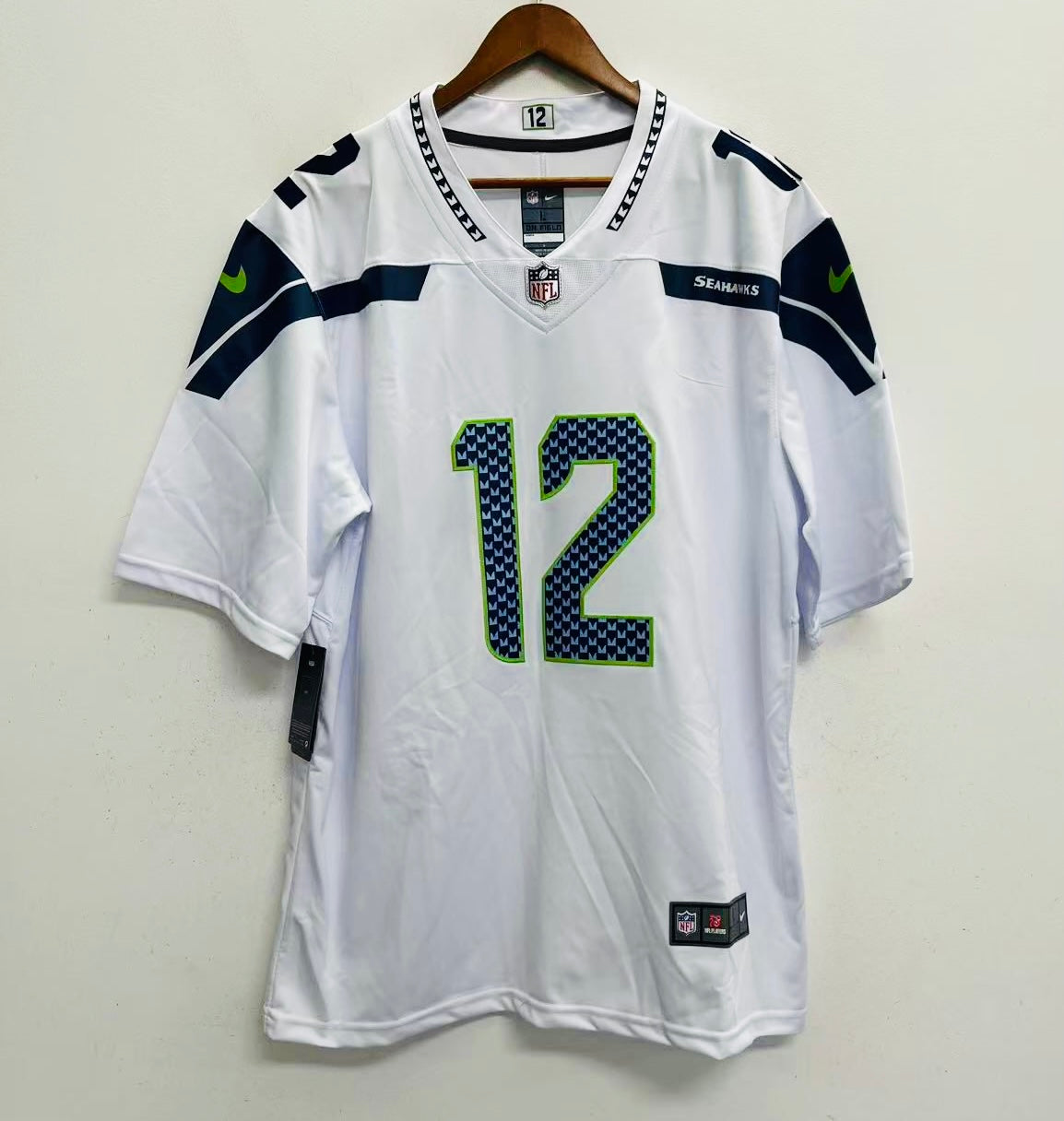 Seattle Seahawks 12 FAN Official NFL Jersey Nike white product image 2