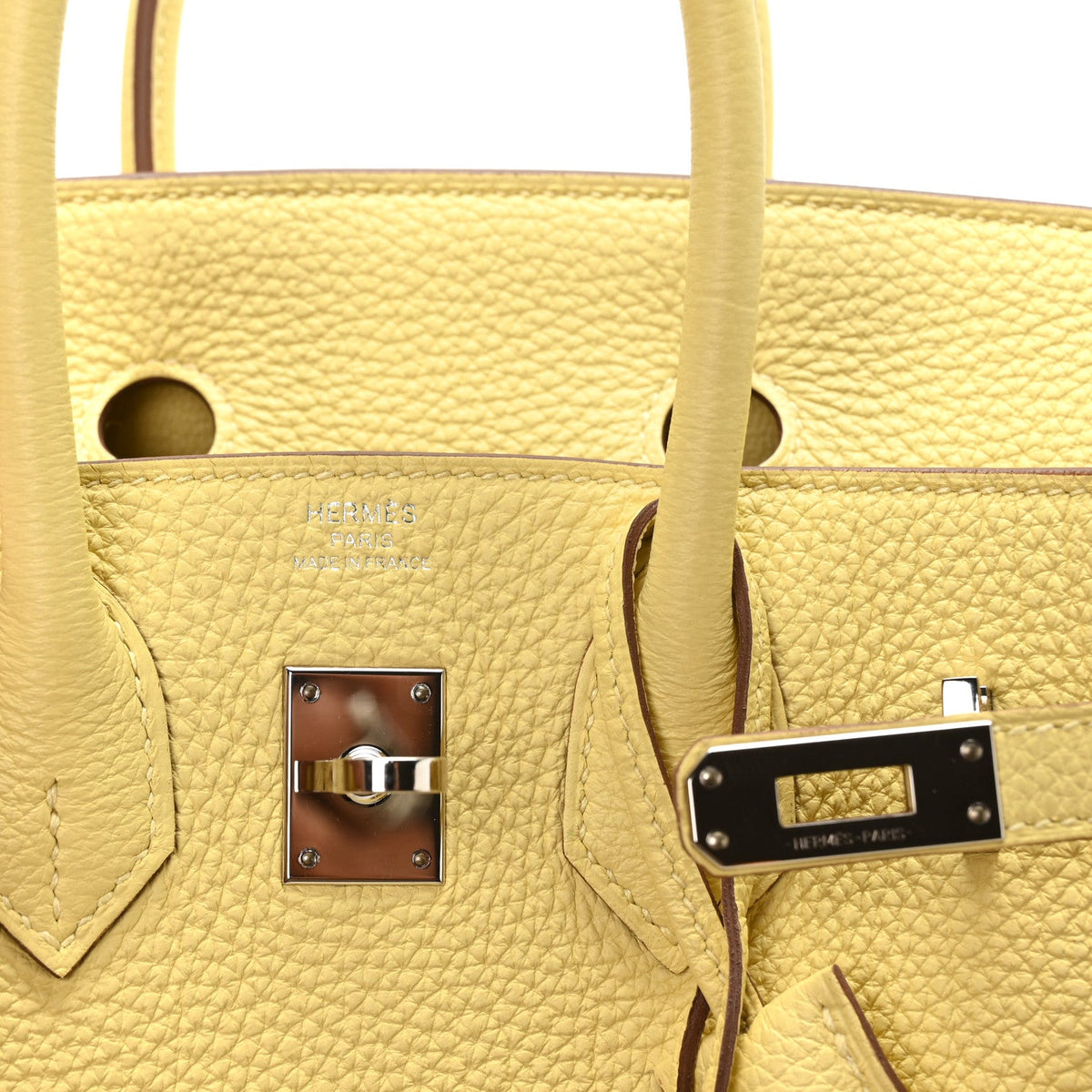 Togo Birkin 25 Jaune Poussin product image 6, provided for visual reference and product detail review