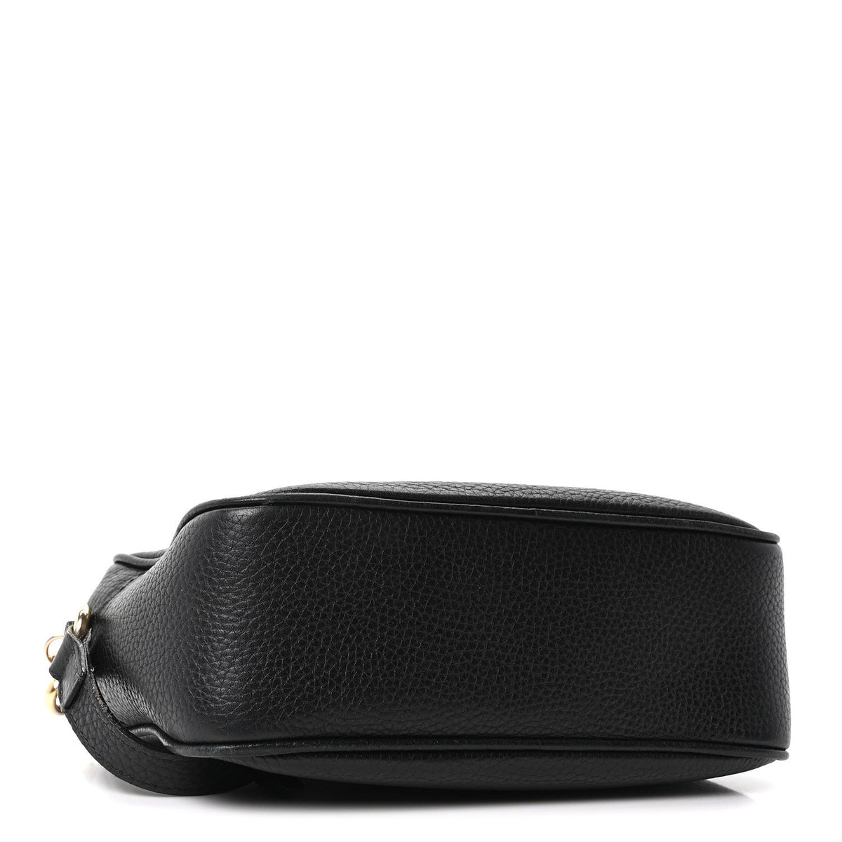 Pebbled Calfskin Small Soho Disco Bag Black product image 4, provided for visual reference and product detail review