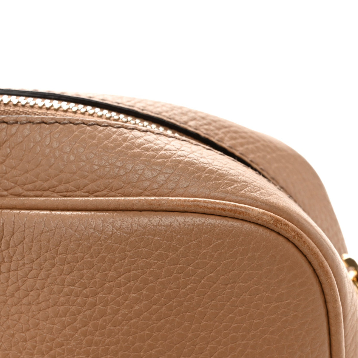 Pebbled Calfskin Small Soho Disco Bag Camelia product image 12, provided for visual reference and product detail review