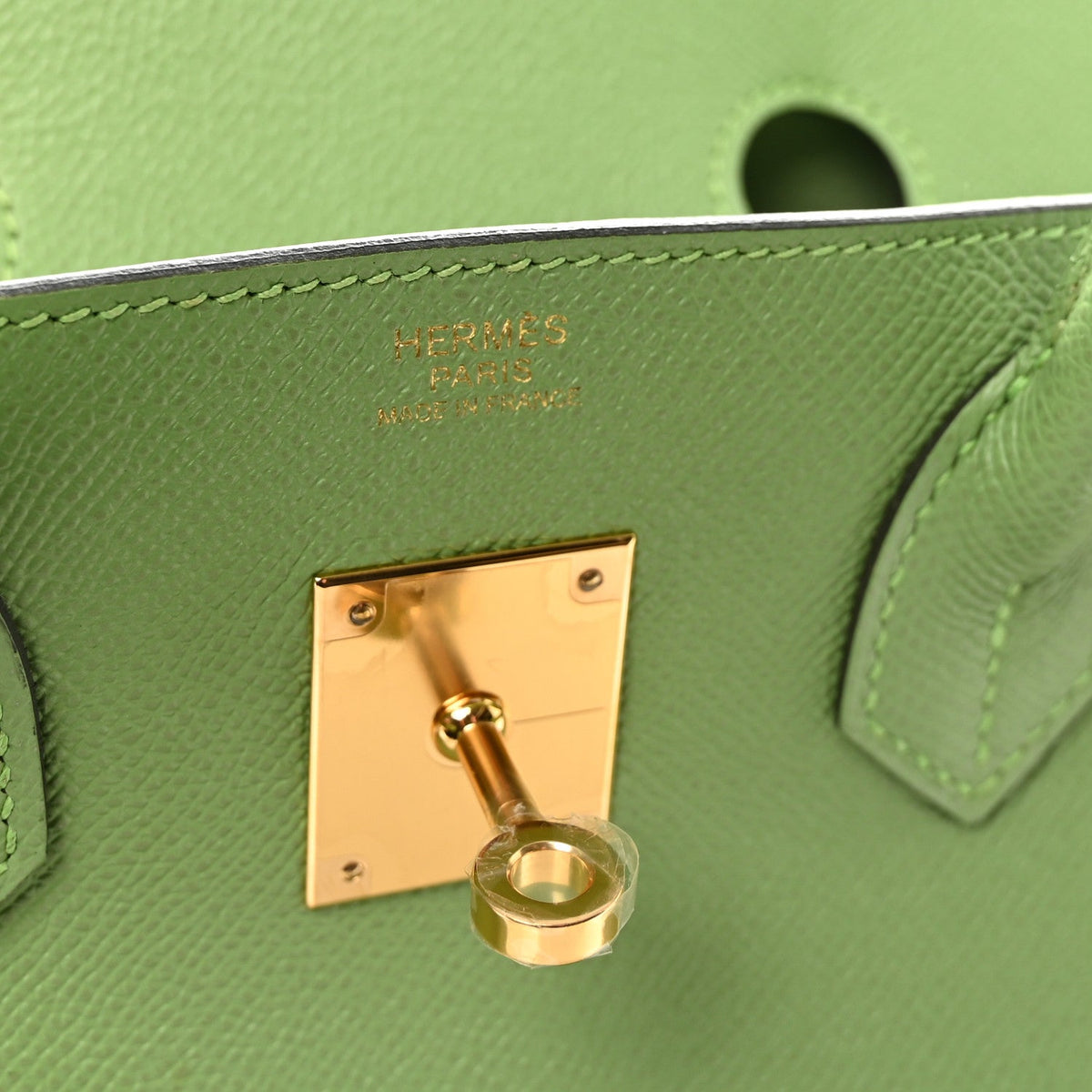 Epsom BIRKIN 30 Vert Criquet product image 6, provided for visual reference and product detail review