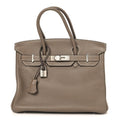 Togo Birkin 30 Etoupe product image 1, provided for visual reference and product detail review