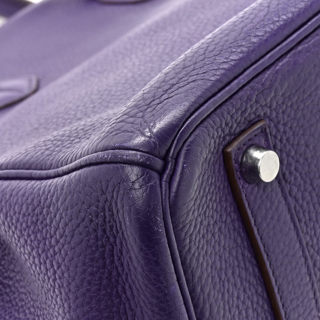 Taurillon Clemence Birkin 35 Iris product image 11, provided for visual reference and product detail review