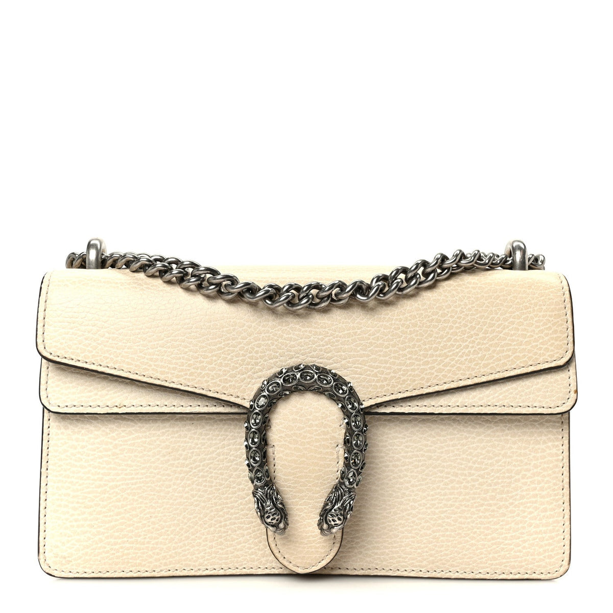 Dollar Calfskin Crystal Small Dionysus Shoulder Bag Mystic White product image 1, provided for visual reference and product