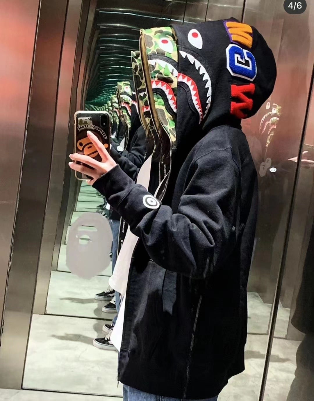 Bathing Ape Hoodie Camouflage Cardigan Men and Women Sweater Hoodie Coat product image 21, provided for visual reference and