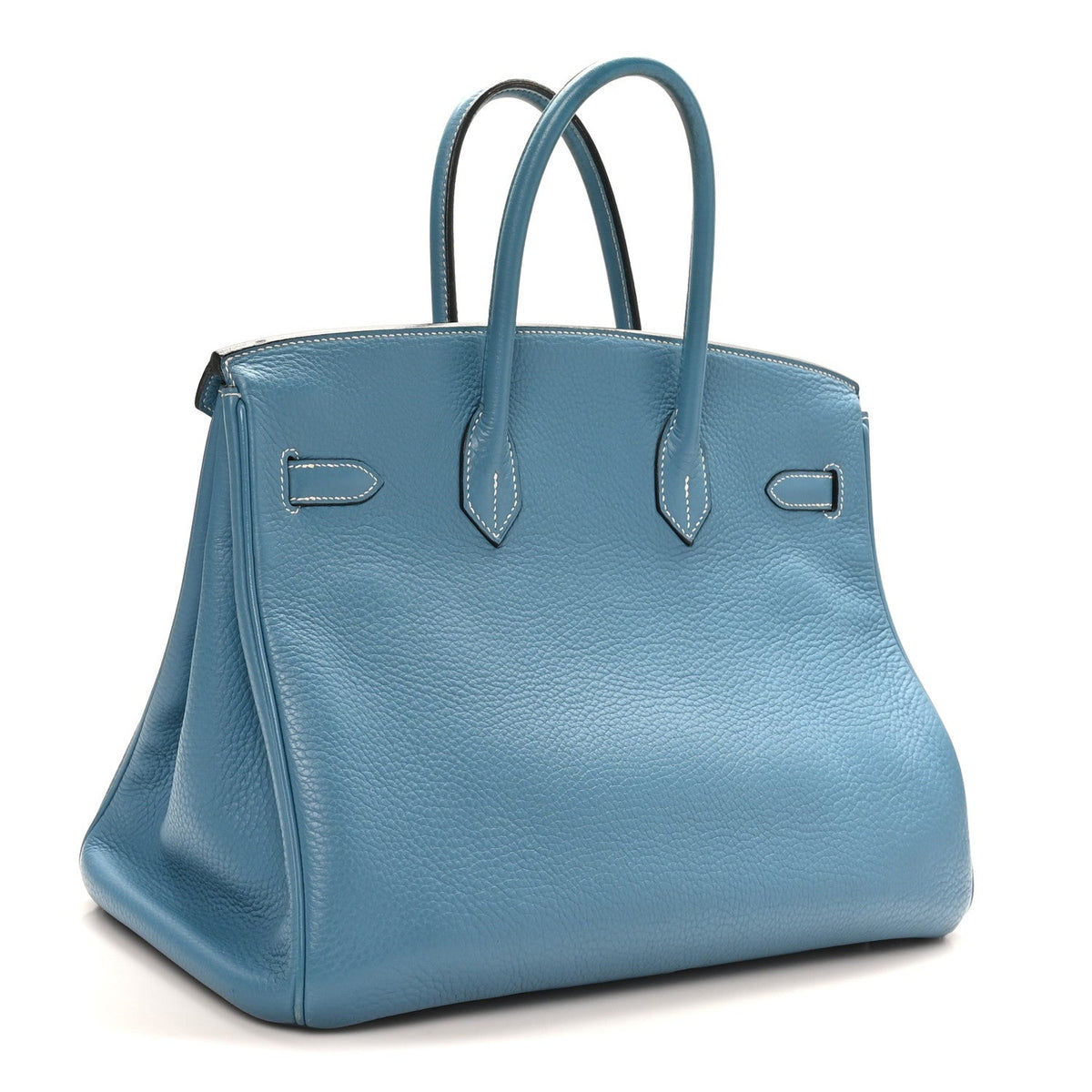 Taurillon Clemence Birkin 35 Blue Jean product image 3, provided for visual reference and product detail review