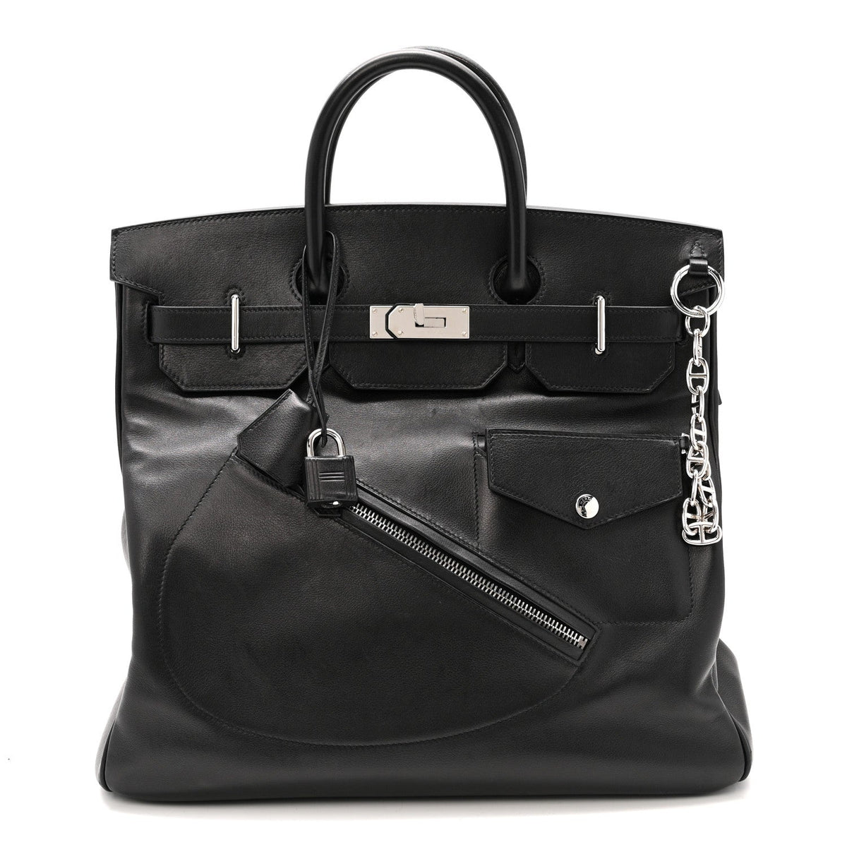Veau Volupto Rock HAC Birkin 40 Black product image 1, provided for visual reference and product detail review