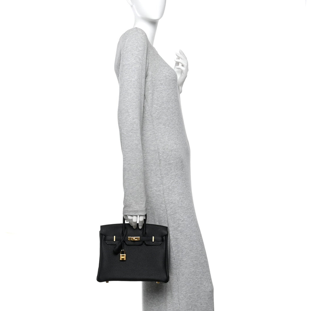 Togo Birkin 25 Black product image 3, provided for visual reference and product detail review