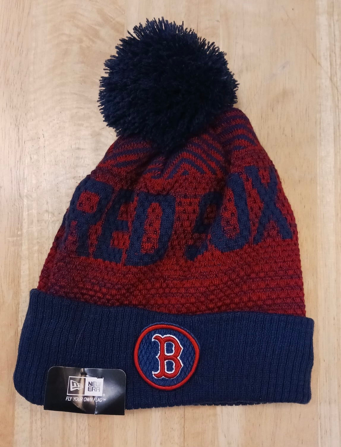 Boston Red Sox MLB New Era winter knit Hat with Pom product image 1