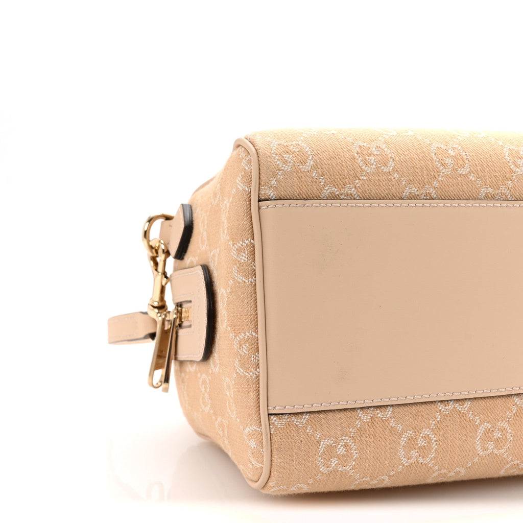 Summer Denim Calfskin GG Monogram Small Ophidia Top Handle Bag Souffle Rose product image 8, provided for visual reference