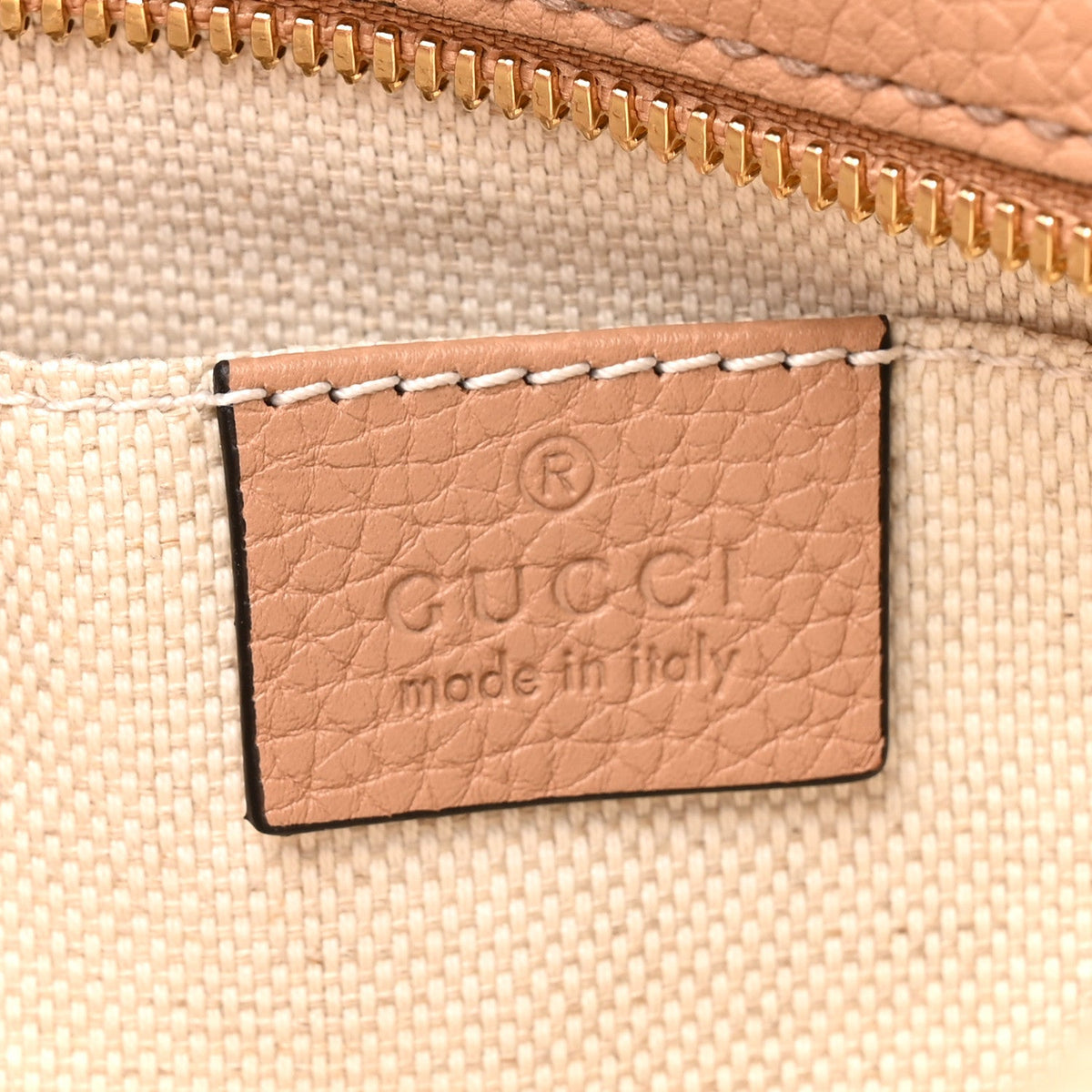 Pebbled Calfskin Small Soho Disco Bag Camelia product image 6, provided for visual reference and product detail review
