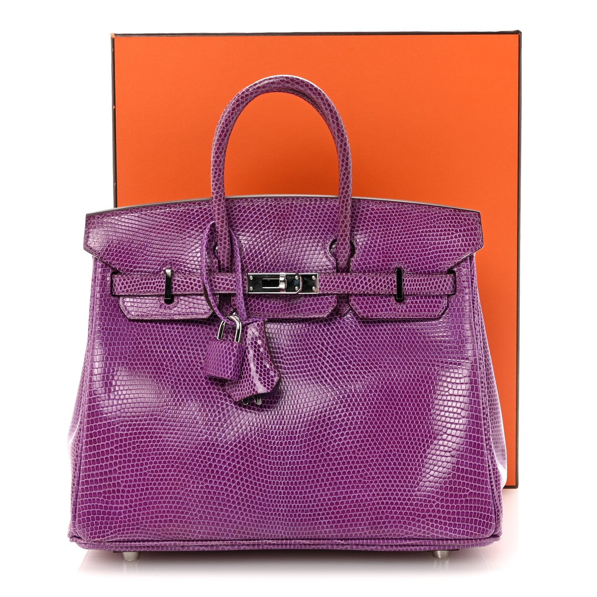 Lizard Birkin 25 Violet product image 10, provided for visual reference and product detail review