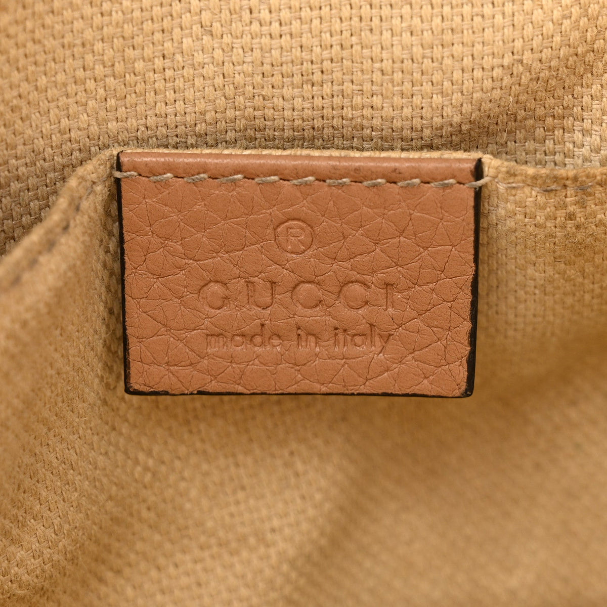 Pebbled Calfskin Small Soho Disco Bag Camelia product image 6, provided for visual reference and product detail review