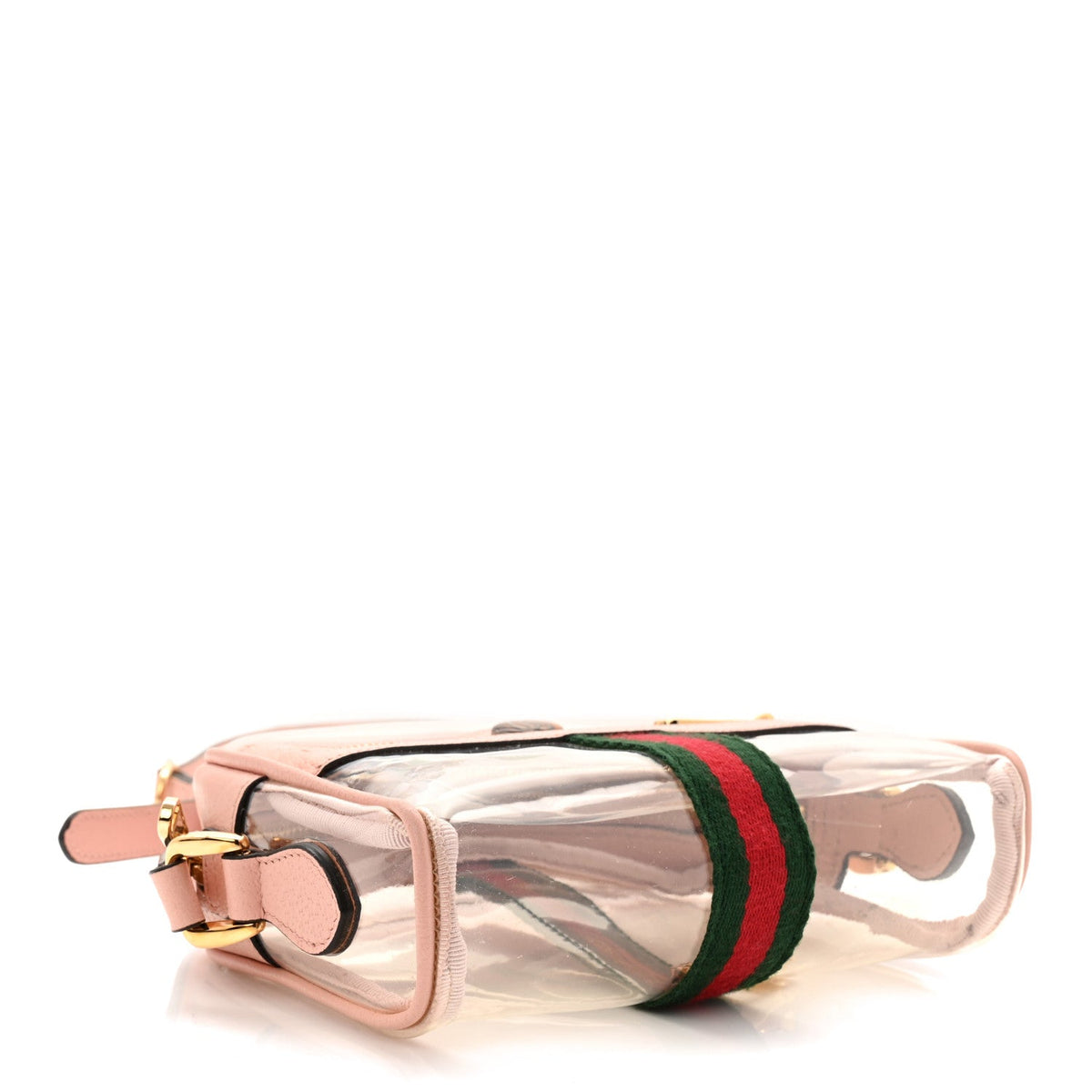 Vinyl Web Mini Ophidia Transparent Shoulder Bag Perfect Pink product image 10, provided for visual reference and product